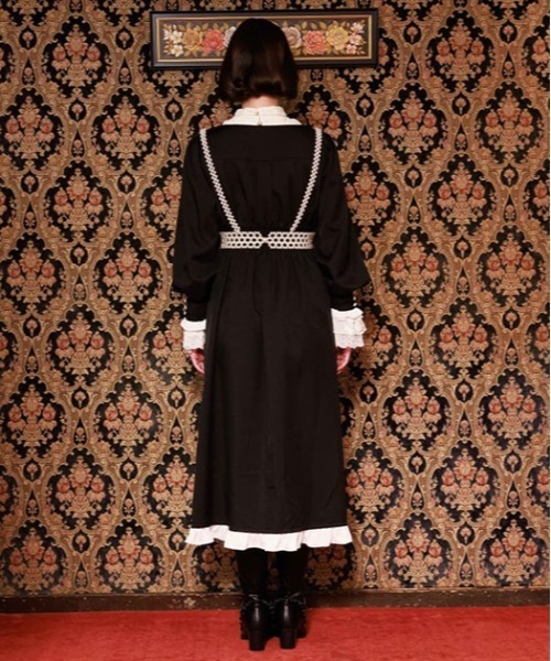 axes femme(アクシーズファム)の「ベルシックワンピース(ワンピース・レディース・ブラック/パープル/カーキ・FREE)」の6枚目の写真