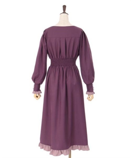 axes femme(アクシーズファム)の「ベルシックワンピース(ワンピース・レディース・ブラック/パープル/カーキ・FREE)」の10枚目の写真