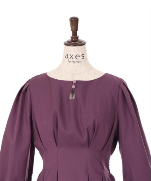 axes femme(アクシーズファム)の「ベルシックワンピース(ワンピース・レディース・ブラック/パープル/カーキ・FREE)」の11枚目の写真