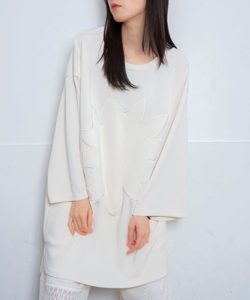 Nora Lily(ノラリリー)の「【Nora Lily】Graphic Print Cut Top(UNISEX)(Tシャツ/カットソー・メンズ・ホワイト/ブラック/パープル・FREE)」の14枚目の写真