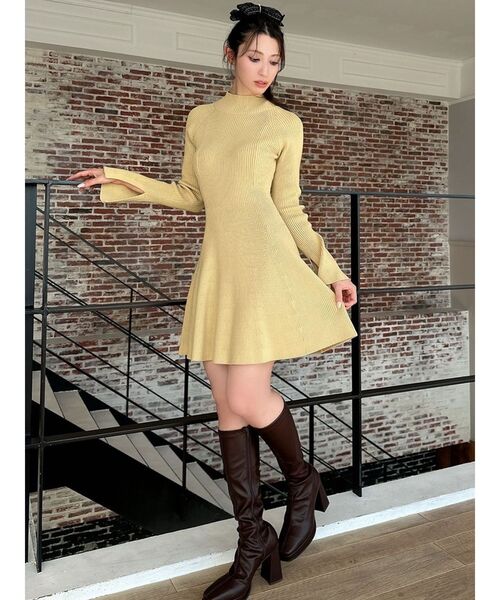 セール】ラグランスリーブニットワンピース【S】（ワンピース