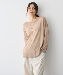 anyfee（エニフィー）の「【anyfee/プラスサイズ】シアーニットプルオーバー（新色追加）《接触冷感》（Tシャツ/カットソー）」