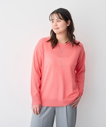 anyfee（エニフィー）の「【anyfee/プラスサイズ】シアーニットプルオーバー（新色追加）《接触冷感》（Tシャツ/カットソー）」