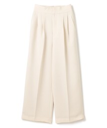 ウォッシャブル ダブルクロス ワイドパンツ