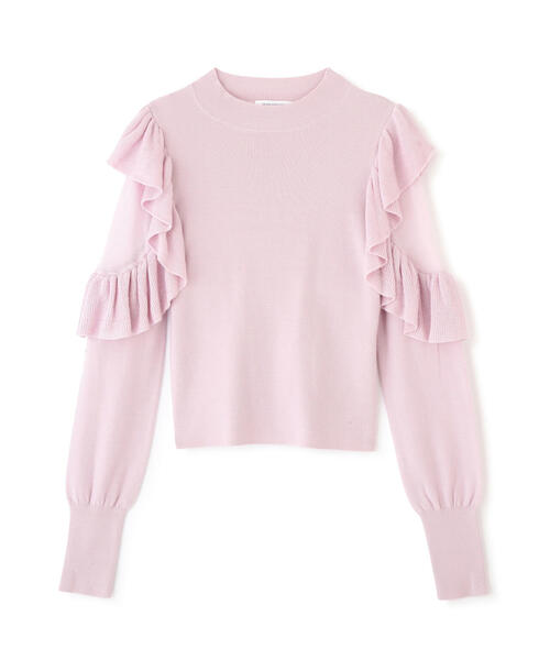 NATURAL BEAUTY BASIC（ナチュラルビューティーベーシック）の「◇アゼフリルショルダーニット（ニット/セーター・レディース・ブラック/オフホワイト/ブルー/ピンク・FREE）」の19枚目の写真