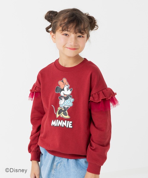 セール】ディズニー キャラクター 袖フリルトレーナー（スウェット