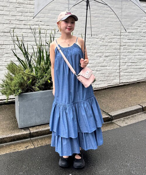 セール】チェックギャザーキャミワンピース（ワンピース）｜CIAOPANIC