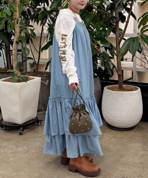 セール】チェックギャザーキャミワンピース（ワンピース）｜CIAOPANIC