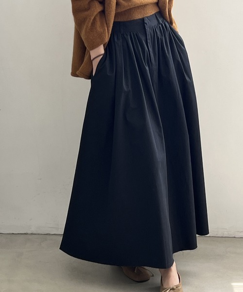 セール】デザイン両サイドポケットロング・スカート（スカート  
