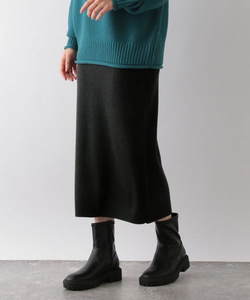 GLOBAL WORK Smile Seed Store（グローバルワーク スマイルシードストア）の「お手入れラクラクＩラインスカート/116054（スカート・レディース・グレー系その他/ブラック/ブラウン系その他・SMALL/X-LARGE/MEDIUM/LARGE）」の2枚目の写真