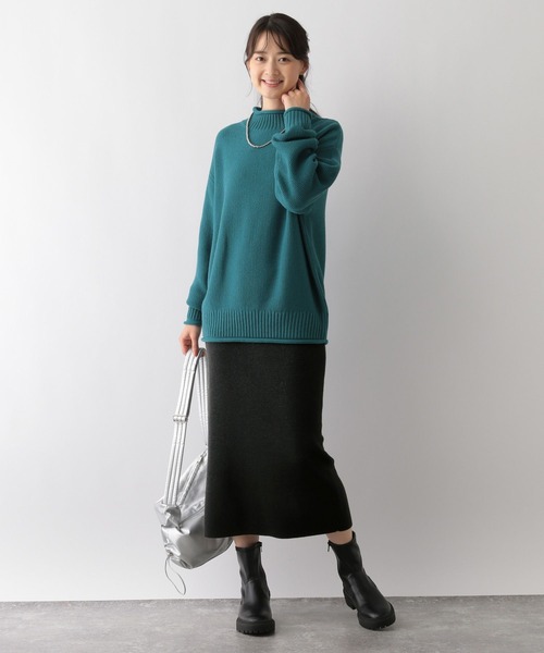 GLOBAL WORK Smile Seed Store（グローバルワーク スマイルシードストア）の「お手入れラクラクＩラインスカート/116054（スカート・レディース・グレー系その他/ブラック/ブラウン系その他・SMALL/X-LARGE/MEDIUM/LARGE）」の9枚目の写真