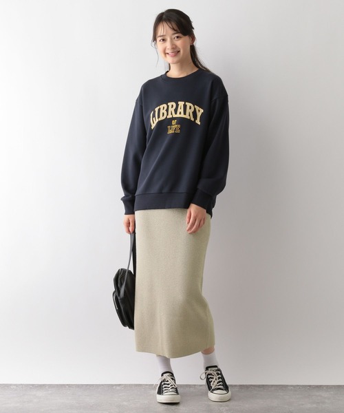 GLOBAL WORK Smile Seed Store（グローバルワーク スマイルシードストア）の「お手入れラクラクＩラインスカート/116054（スカート・レディース・グレー系その他/ブラック/ブラウン系その他・SMALL/X-LARGE/MEDIUM/LARGE）」の13枚目の写真