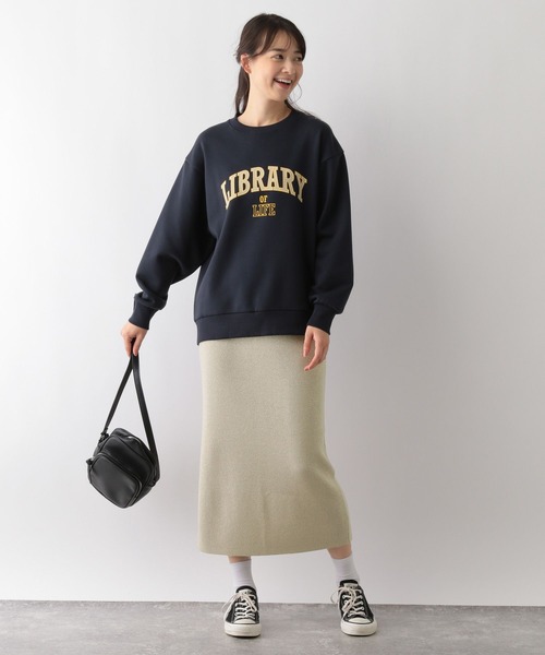 GLOBAL WORK Smile Seed Store（グローバルワーク スマイルシードストア）の「お手入れラクラクＩラインスカート/116054（スカート・レディース・グレー系その他/ブラック/ブラウン系その他・SMALL/X-LARGE/MEDIUM/LARGE）」の14枚目の写真