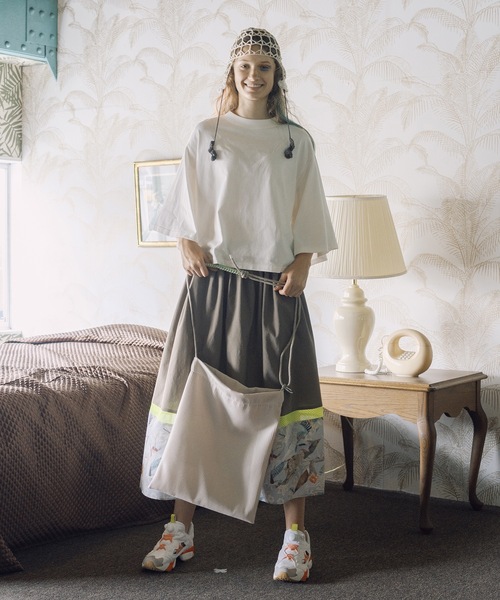 bedsidedrama（ベットサイドドラマ）の「Trance Tote Bag（トートバッグ・レディース・ブラック/ブルーグリーン/ホワイト・1）」の5枚目の写真