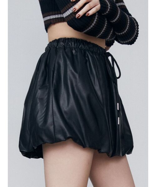 EMODA（エモダ）の「バルーンミニスカート（スカート・レディース・グレー/ブラック/その他・FREE）」の5枚目の写真