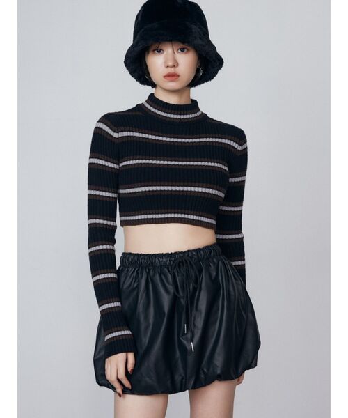 EMODA（エモダ）の「バルーンミニスカート（スカート・レディース・グレー/ブラック/その他・FREE）」の8枚目の写真