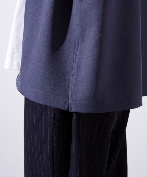 GLOSTER(グロスター)の「【GLOSTER/グロスター】classy ジップアップ シャツブルゾン(シャツ/ブラウス・メンズ・グレイッシュベージュ/ネイビー/インディゴブルー・S/M/L)」の20枚目の写真