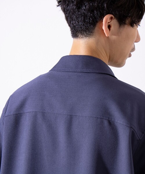 GLOSTER(グロスター)の「【GLOSTER/グロスター】classy ジップアップ シャツブルゾン(シャツ/ブラウス・メンズ・グレイッシュベージュ/ネイビー/インディゴブルー・S/M/L)」の21枚目の写真