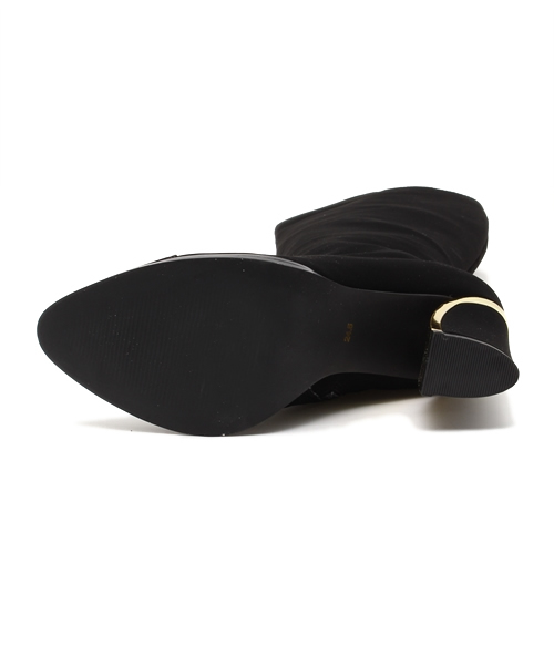 GUILD PRIME(ギルドプライム)の「【GUILD PRIME】WOMENS ゴールドヒールアクセントブーツ(ブーツ・レディース・ブラック・23.5/24.5/22.5)」の3枚目の写真