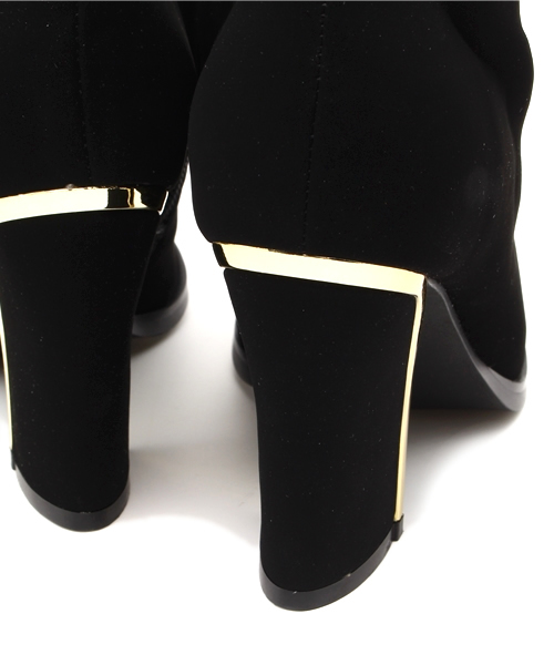GUILD PRIME(ギルドプライム)の「【GUILD PRIME】WOMENS ゴールドヒールアクセントブーツ(ブーツ・レディース・ブラック・23.5/24.5/22.5)」の8枚目の写真