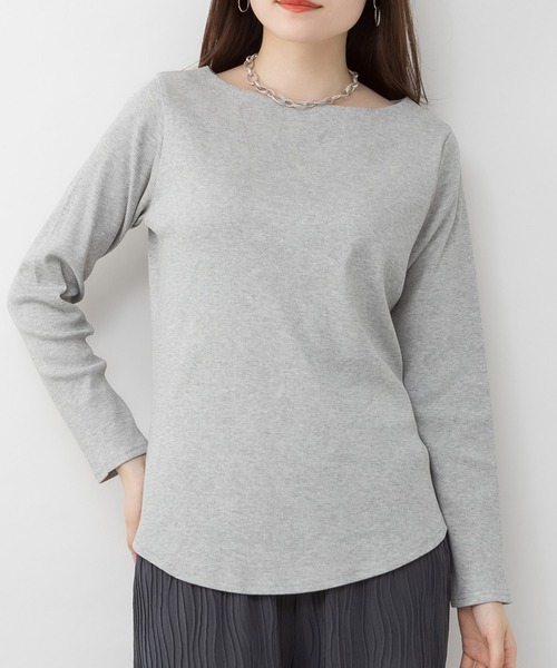 【LE TROYES/ルトロワ】IENA ボートネックカットソー リブ ボートネック カットソー / 長袖（Tシャツ/カットソー）｜LARU