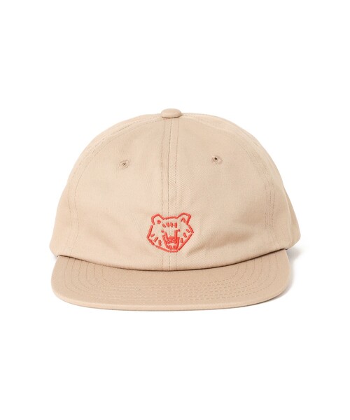 BEAMS JAPAN（ビームス　ジャパン）の「【八雲】木彫り熊 マスク 刺繍 キャップ（キャップ・レディース・ネイビー/ベージュ・ONE SIZE）」の6枚目の写真