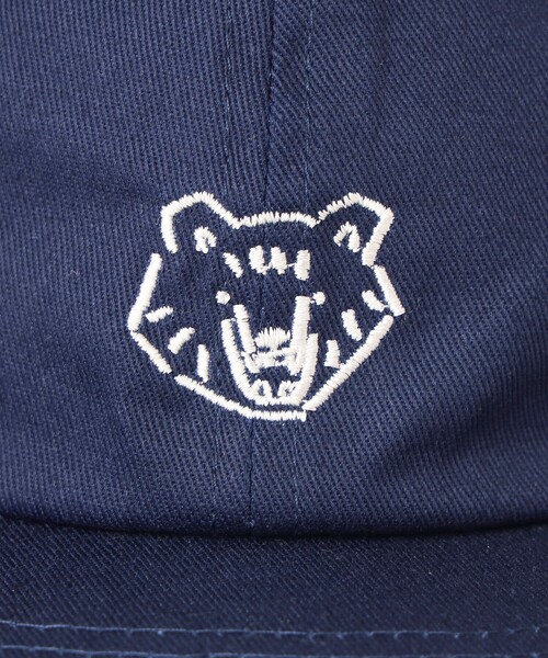 BEAMS JAPAN（ビームス　ジャパン）の「【八雲】木彫り熊 マスク 刺繍 キャップ（キャップ・レディース・ネイビー/ベージュ・ONE SIZE）」の12枚目の写真