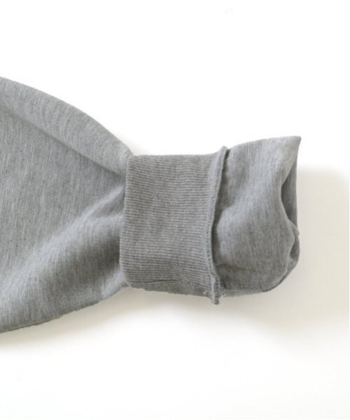 GLAZOS（グラソス）の「【大人向けサイズあり】【あったか保温/速乾】ダンボールニット・カレッジロゴトレーナー（スウェット・キッズ・ブラック/グレー・L/M/S/LL）」の8枚目の写真