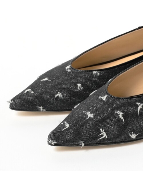 Demi-Luxe BEAMS（デミルクス ビームス）の「NEBULONI E. / デニム ジャカード フラットシューズ（その他シューズ・レディース・グレー・36/37.5）」の3枚目の写真