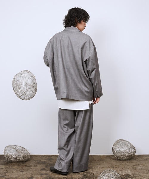 Dulcamara（ドゥルカマラ）の「よそいきシンプル2タックワイドPT（スラックス・メンズ・ブラック/ミックスグレー/ベージュ系・0/1/2）」の13枚目の写真