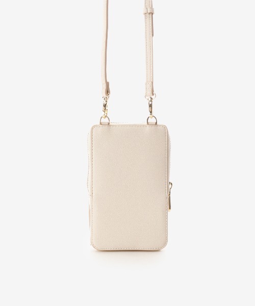 SAMANTHAVEGA（サマンサベガ）の「サイドダイヤカットスマホショルダー（ショルダーバッグ・レディース・グレイッシュベージュ/オフホワイト/ブラック・FREE）」の8枚目の写真