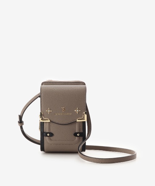 SAMANTHAVEGA（サマンサベガ）の「サイドダイヤカットスマホショルダー（ショルダーバッグ・レディース・グレイッシュベージュ/オフホワイト/ブラック・FREE）」の18枚目の写真