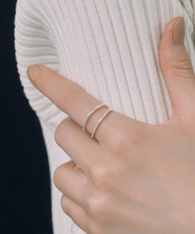 【novice】Double Line Ring［Silver925］