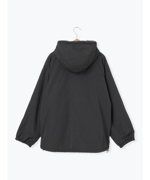 Samansa Mos2 blue（サマンサモスモスブルー）の「【撥水】リバーシブルファーマウンテンパーカー（その他アウター・レディース・キナリ/カーキ/チャコールグレー・F）」の22枚目の写真