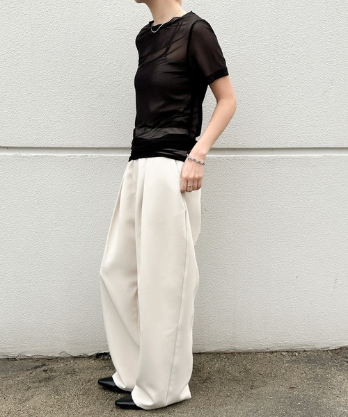 トップス MoA センターラインシアーロングトップス（Tシャツ/カットソー