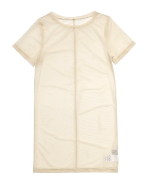 select MOCA by son（セレクトモカバイソン）の「センターラインシアーロングトップス（Tシャツ/カットソー・レディース・グレイッシュベージュ/アイボリー/ブラック・FREE）」の13枚目の写真