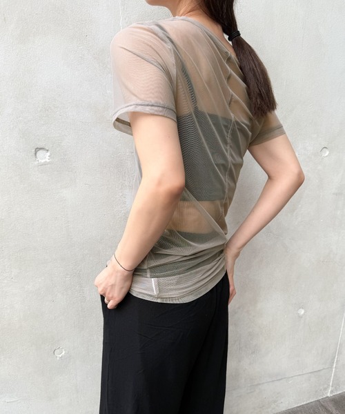 moca様　ありがとうございます センターラインシアーロングトップス（Tシャツ/カットソー