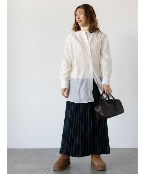 Lugnoncure(ルノンキュール)の「リブタートルニット(ニット/セーター・レディース・オフホワイト/ブラック/レッド・F)」の18枚目の写真