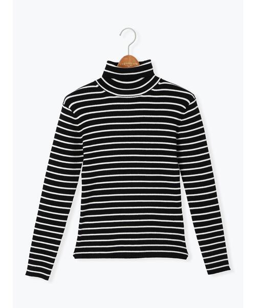 Lugnoncure(ルノンキュール)の「リブタートルニット(ニット/セーター・レディース・オフホワイト/ブラック/レッド・F)」の11枚目の写真