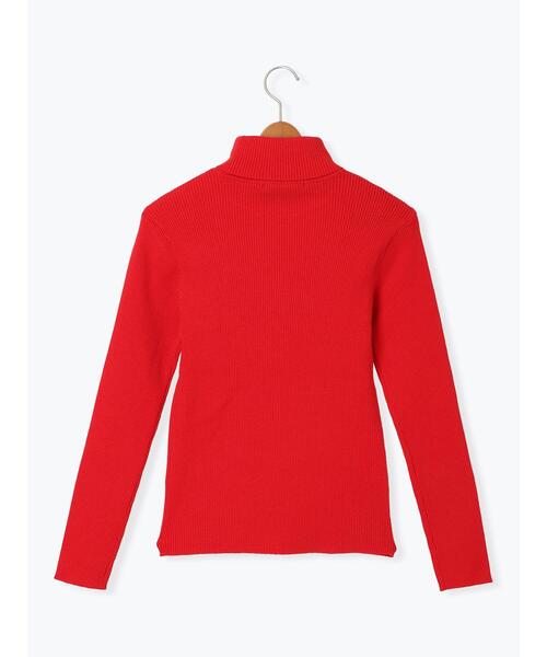 Lugnoncure(ルノンキュール)の「リブタートルニット(ニット/セーター・レディース・オフホワイト/ブラック/レッド・F)」の9枚目の写真