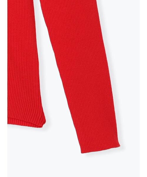 Lugnoncure(ルノンキュール)の「リブタートルニット(ニット/セーター・レディース・オフホワイト/ブラック/レッド・F)」の7枚目の写真