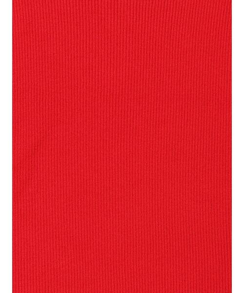 Lugnoncure(ルノンキュール)の「リブタートルニット(ニット/セーター・レディース・オフホワイト/ブラック/レッド・F)」の4枚目の写真