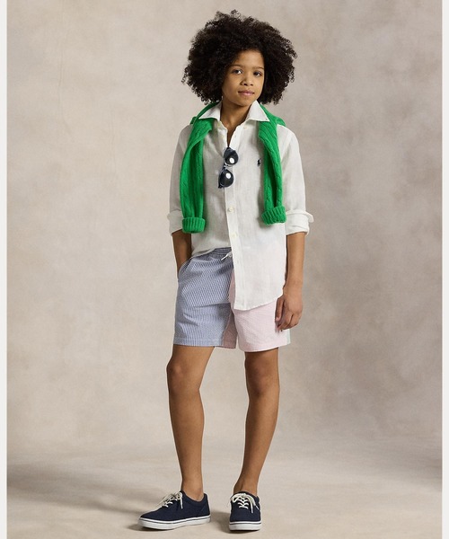 POLO RALPH LAUREN CHILDRENSWEAR（ポロ ラルフ ローレン チルドレンズウェア）の「リネン シャツ（シャツ/ブラウス・キッズ・ホワイト・L/M/S/XL）」の6枚目の写真