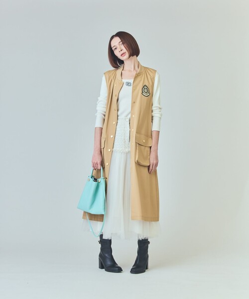 GRACE CONTINENTAL（グレースコンチネンタル）の「FEEL AND TASTE フラットショルダー（ショルダーバッグ・レディース・ミント/ピンク/キャメル・FREE）」の5枚目の写真