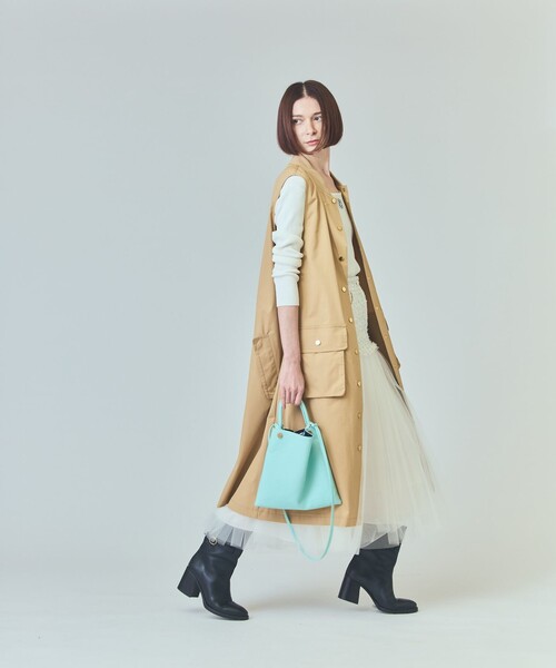 GRACE CONTINENTAL（グレースコンチネンタル）の「FEEL AND TASTE フラットショルダー（ショルダーバッグ・レディース・ミント/ピンク/キャメル・FREE）」の6枚目の写真