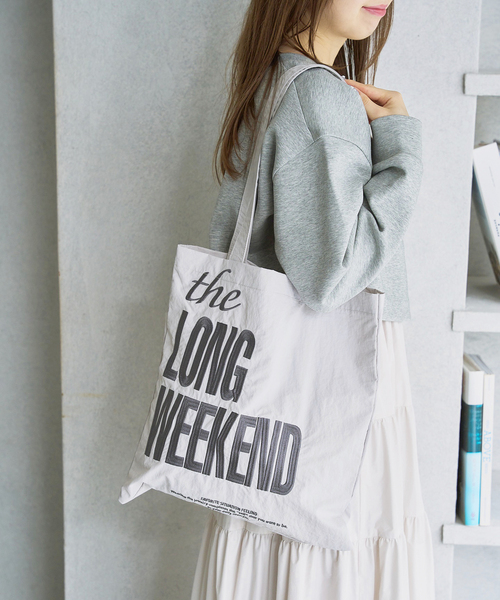 LE TALON（ルタロン）の「《追加》LE TALON メッセージトート2（トートバッグ・レディース・アイボリー/グレー/ピンク/ブラウン/グリーン/ベージュ・FREE）」の7枚目の写真