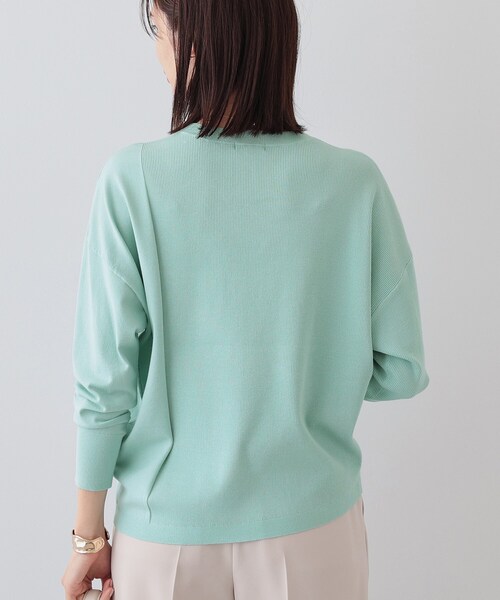 INDIVI（インディヴィ）の「【洗える】アシメデザイン ドルマンスリーブニット（ニット/セーター・レディース・ベージュ/ライトグリーン/アイボリー/スモーキーグリーン系/チャコールグレー・05/13/15 /34/38/19）」の16枚目の写真