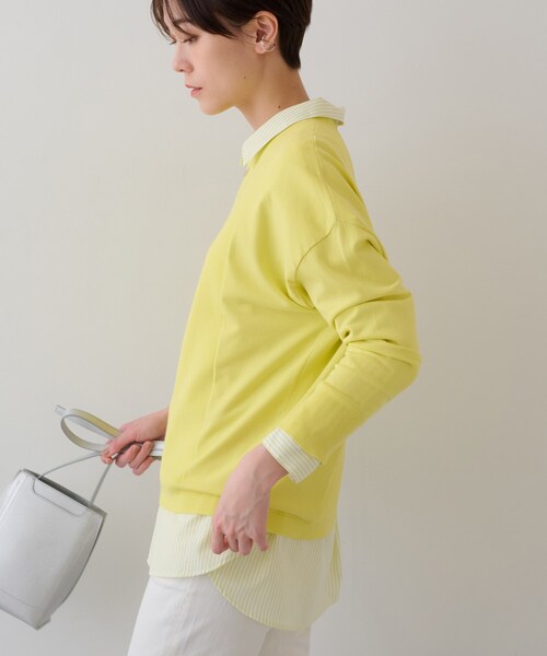 INDIVI（インディヴィ）の「【洗える】アシメデザイン ドルマンスリーブニット（ニット/セーター・レディース・ベージュ/ライトグリーン/アイボリー/スモーキーグリーン系/チャコールグレー・05/13/15 /34/38/19）」の12枚目の写真