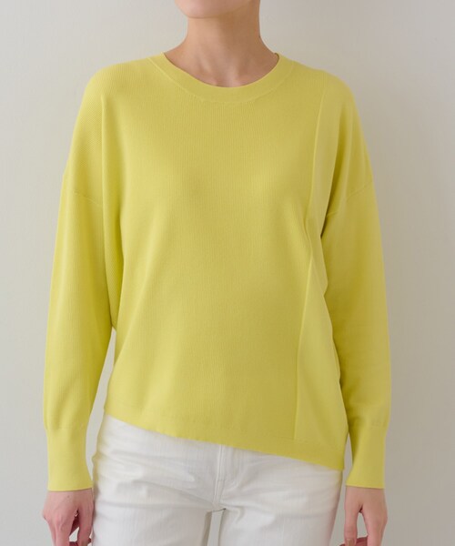 INDIVI（インディヴィ）の「【洗える】アシメデザイン ドルマンスリーブニット（ニット/セーター・レディース・ベージュ/ライトグリーン/アイボリー/スモーキーグリーン系/チャコールグレー・05/13/15 /34/38/19）」の11枚目の写真