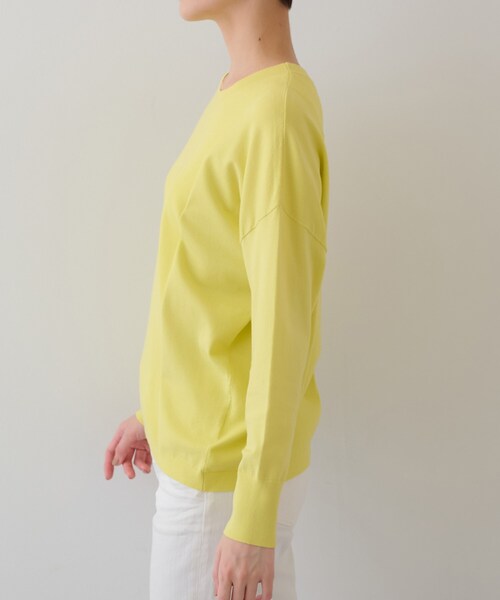 INDIVI（インディヴィ）の「【洗える】アシメデザイン ドルマンスリーブニット（ニット/セーター・レディース・ベージュ/ライトグリーン/アイボリー/スモーキーグリーン系/チャコールグレー・05/13/15 /34/38/19）」の9枚目の写真